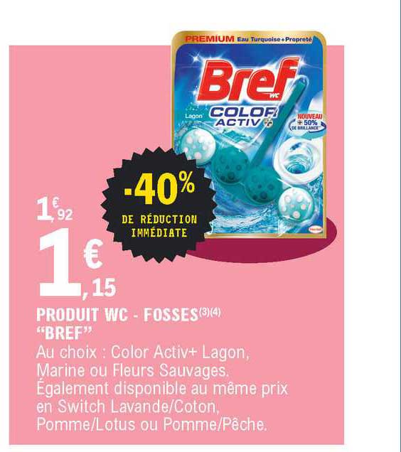 produit wc - fosses "bref"