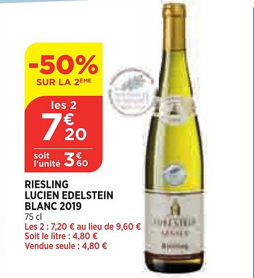 Riesling Lucien Edelstein Blanc 2019