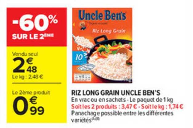 riz long grain uncle ben's