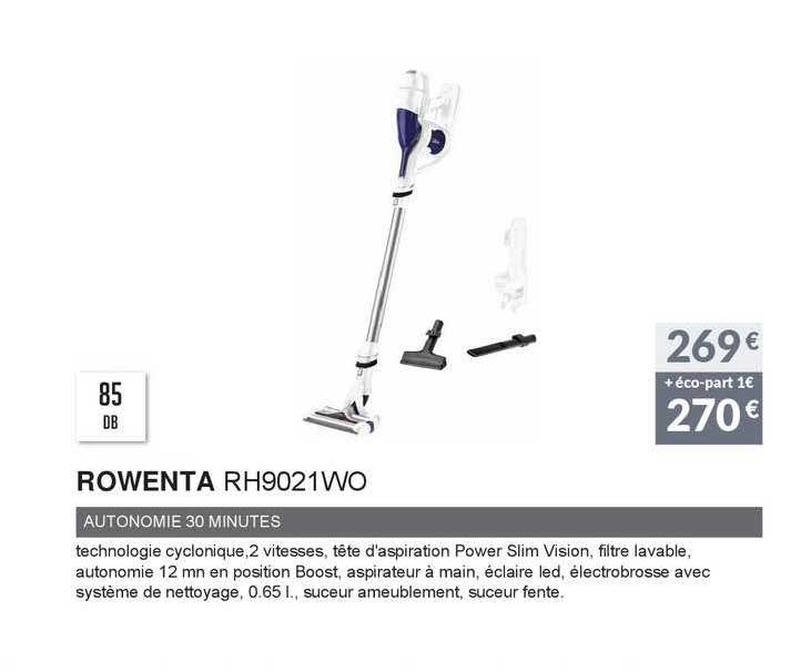 rowenta autonomie 30 minutes