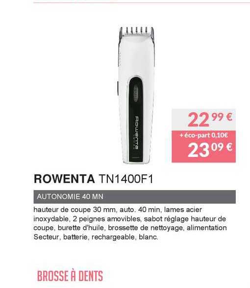 rowenta autonomie 40 mn