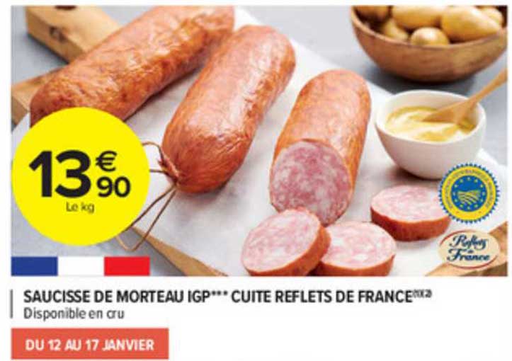 Saucisse De Morteau Igp Cuites Reflets De France