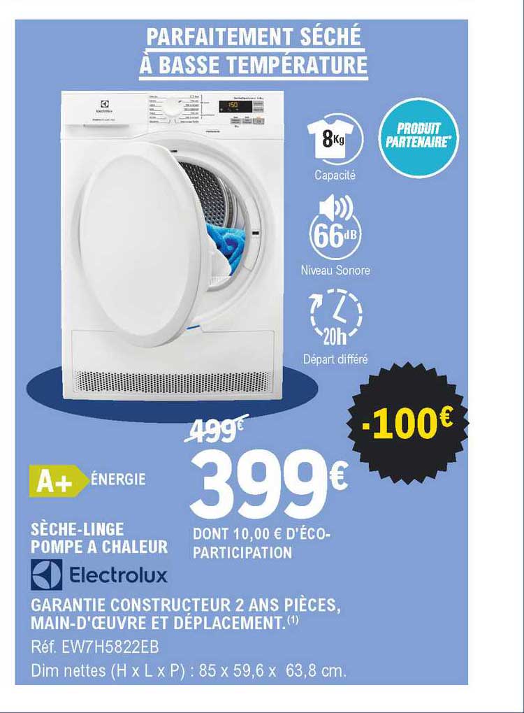 sèche-linge pompe à chaleur electrolux