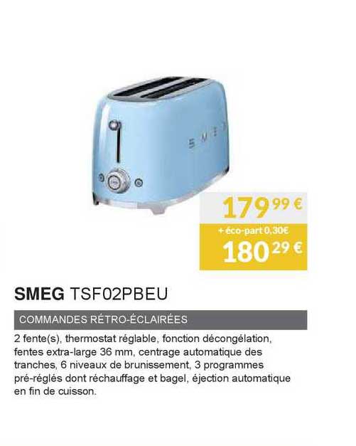 smeg commandes rétro-éclairées