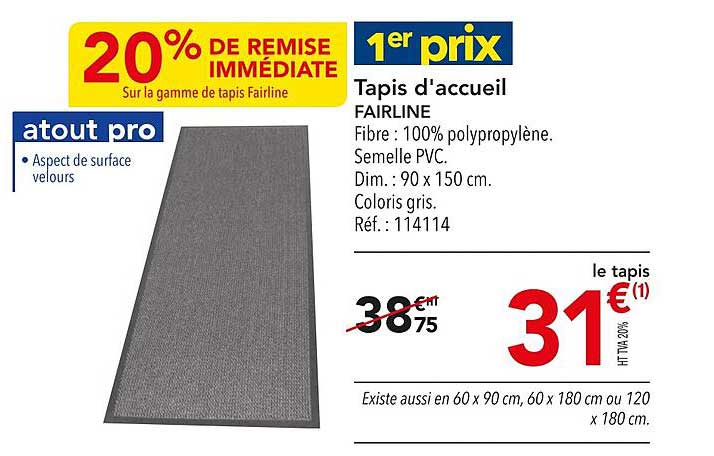 tapis d'accueil fairline
