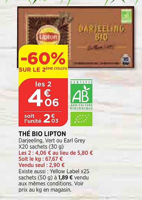 Thé Bio Lipton