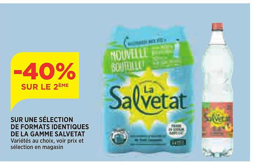 une sélection de formats identiques de la gamme salvetat