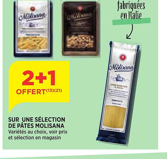 une sélection de pâtes molisana