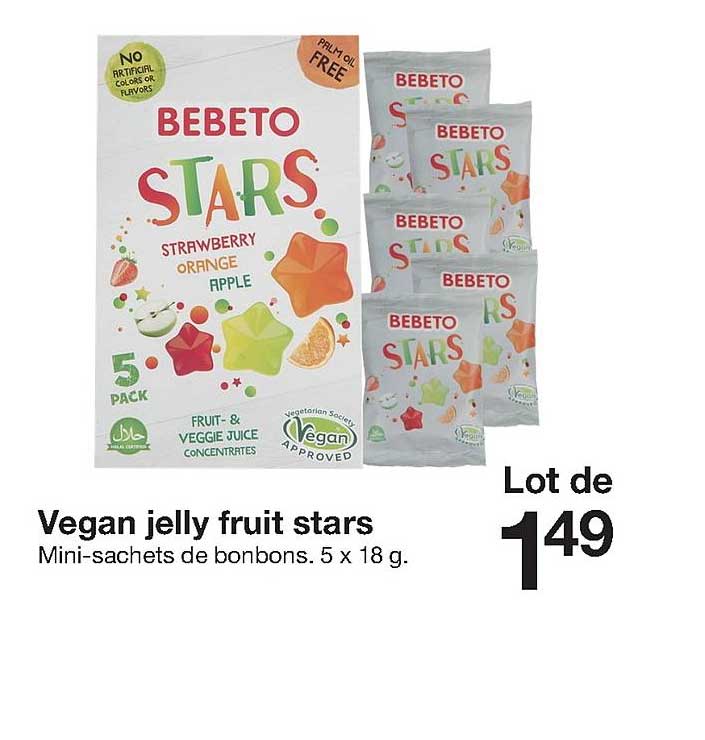 vegan jelly fruit stars bebeto