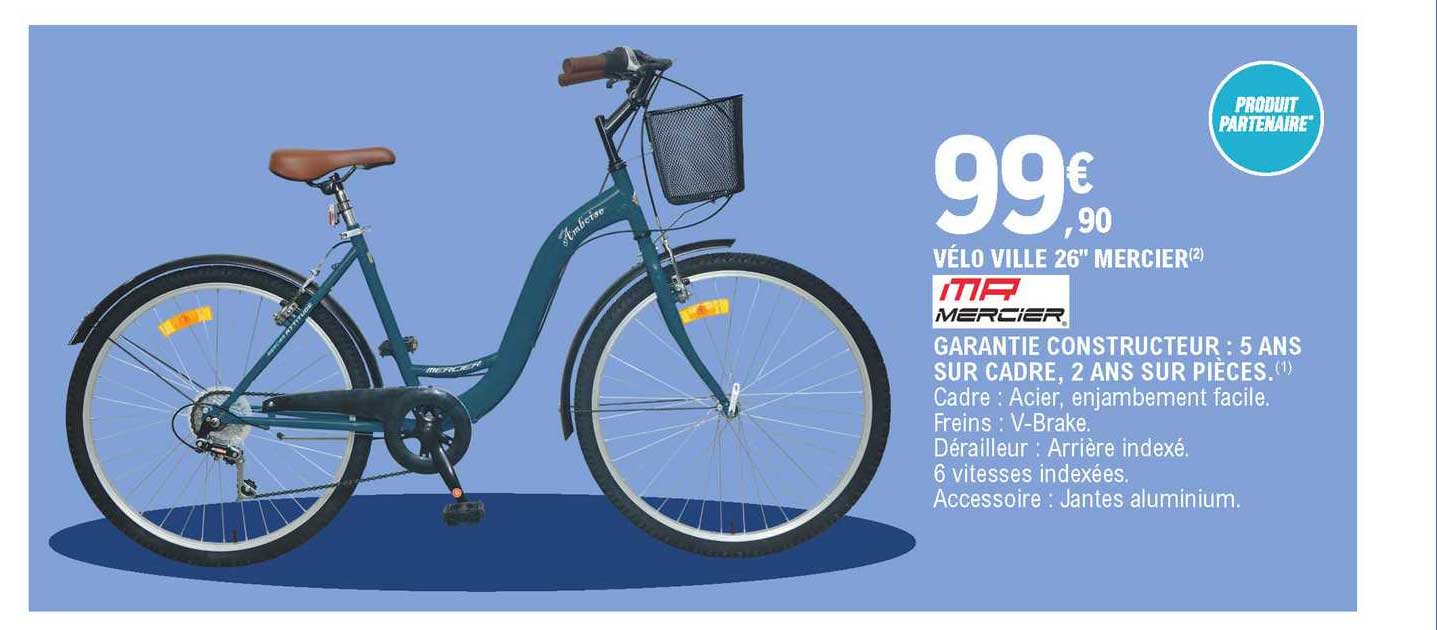 vélo ville 26" mercier