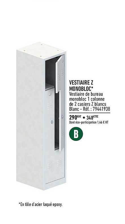 vestiaires z monobloc