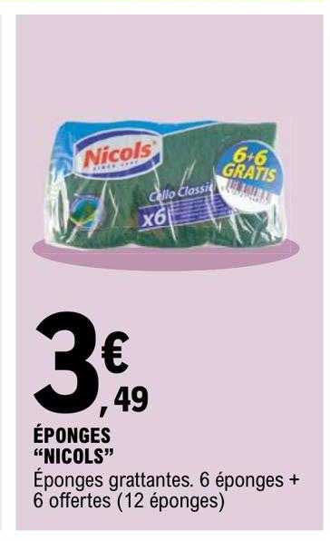 éponges "nicols"