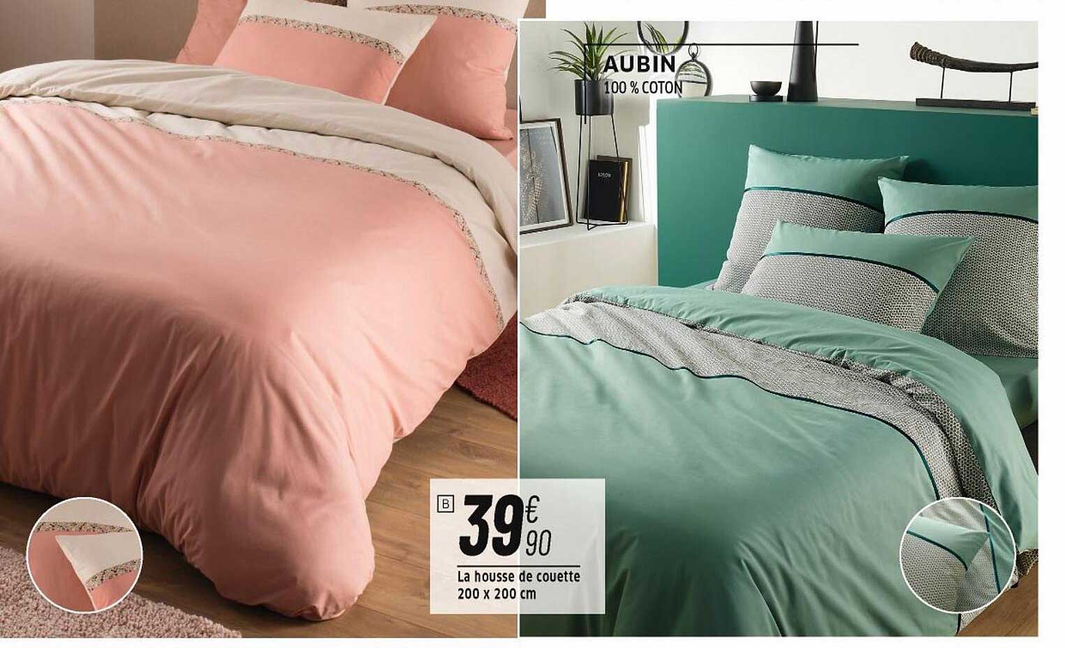 la housse de couette 200 x 200 cm aubin