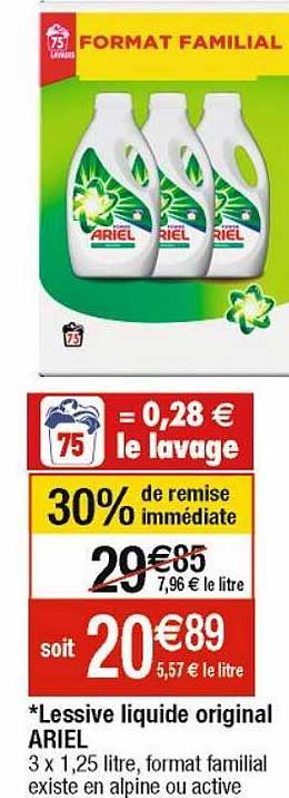 Lessive Liquide Original Ariel