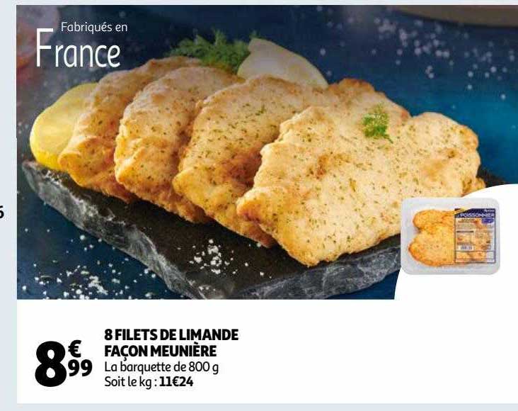 8 Filets De Limande Façon Meunière