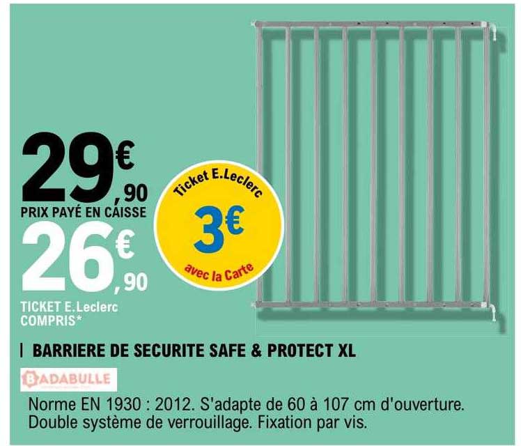barrière de sécurité safe & protect xl badabulle
