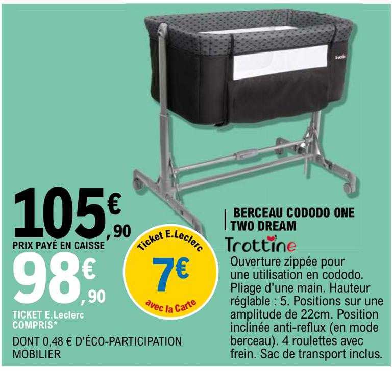 berceau cododo one two dream trottine