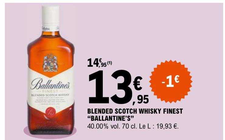 Blended Scotch Whisky Finest "ballantine's"