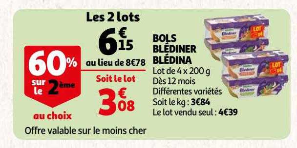 bols blédiner blédina