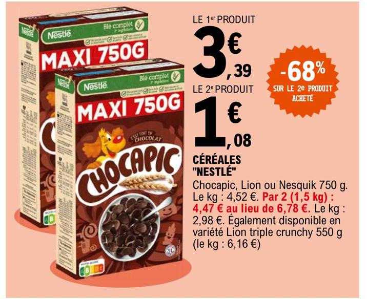 Céréales "nestlé"