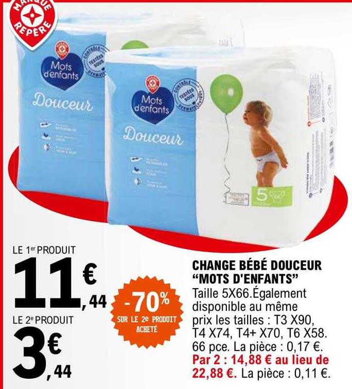 Change Bébé Douceur "mots D'enfants"