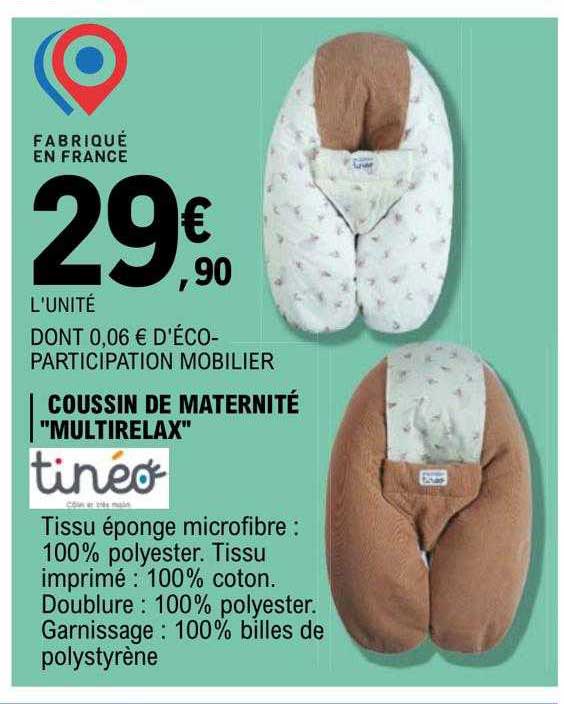 coussin de maternité "multirelax" tinéo
