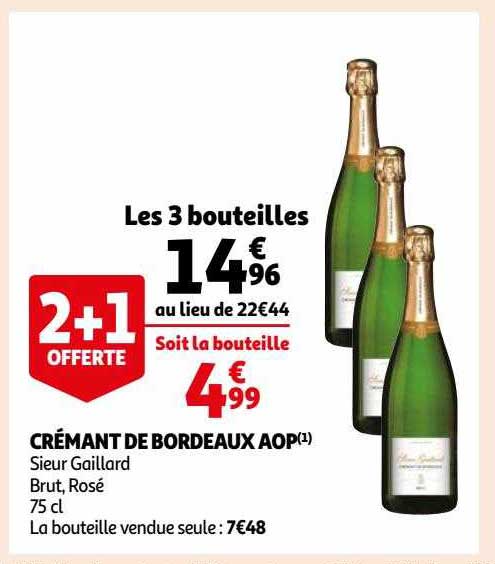 crémant de bordeaux aop sieur gaillard