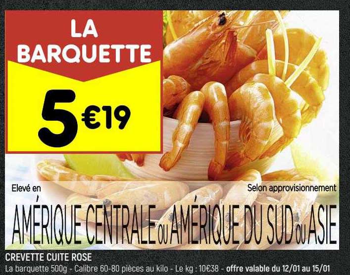 Crevette Cuite Rose