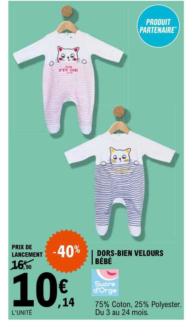 dors-bien velours bébé sucre d'orge