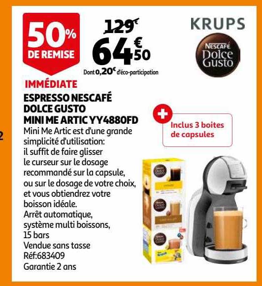 espresso nescafé dolce gusto mini me artic yy4880fd