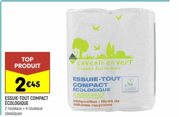 essuie-tout compact écologique