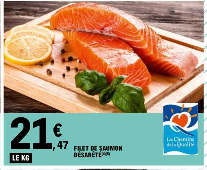 filet de saumon désarêté
