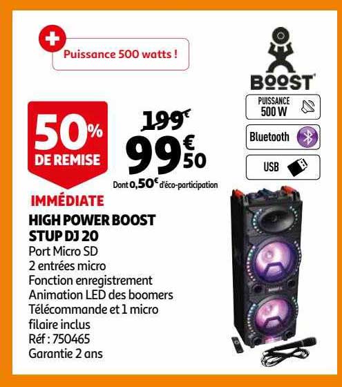 high power boost stup dj 20
