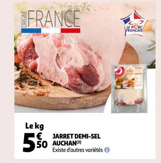 jarret demi-sel auchan