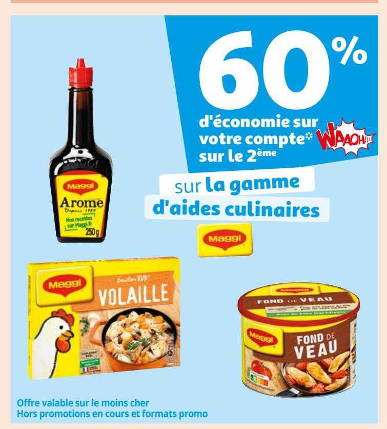 la gamme d'aides culinaires maggi