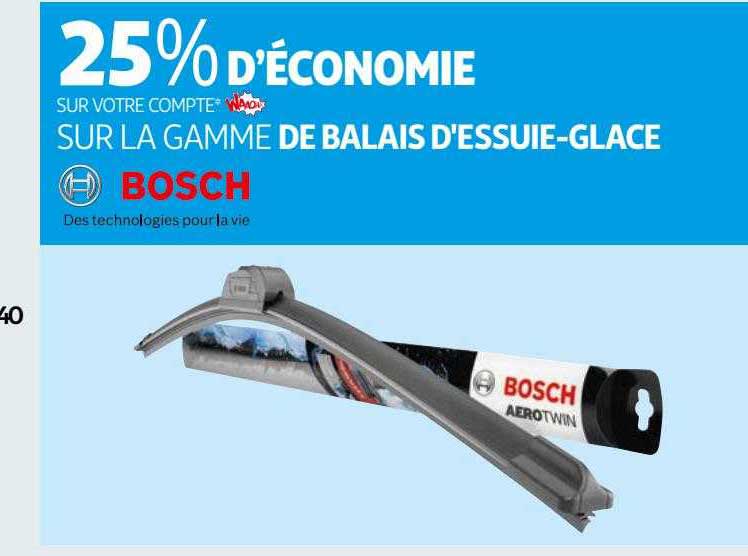 La Gamme De Balais D'essuie-glace Bosch