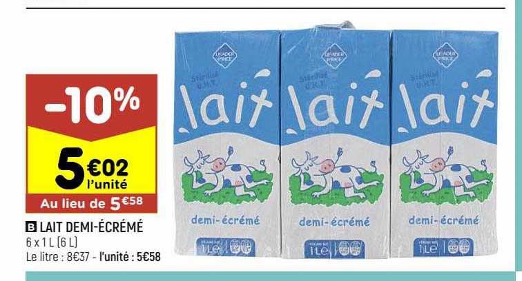 lait demi-écrémé
