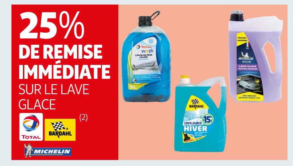 le lave glace total, bardahl, michelin