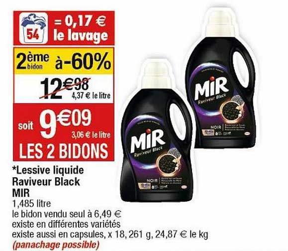 lessive liquide raviveur black mir