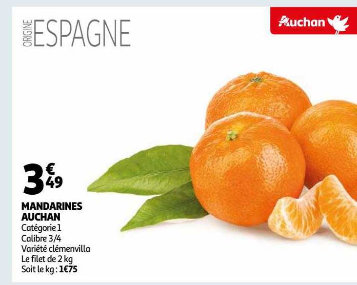 mandarines auchan clémenvilla