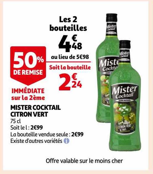 mister cocktail citron vert