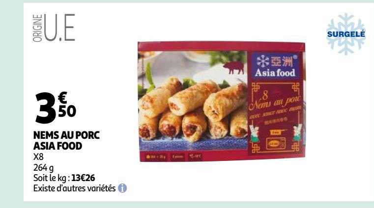 nems au porc asia food