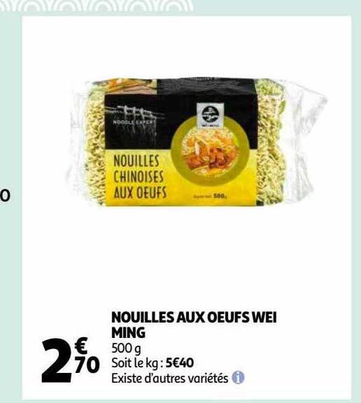 nouilles aux oeufs wei ming