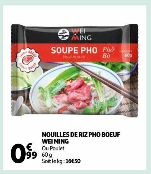 nouilles de riz pho boeuf wei ming