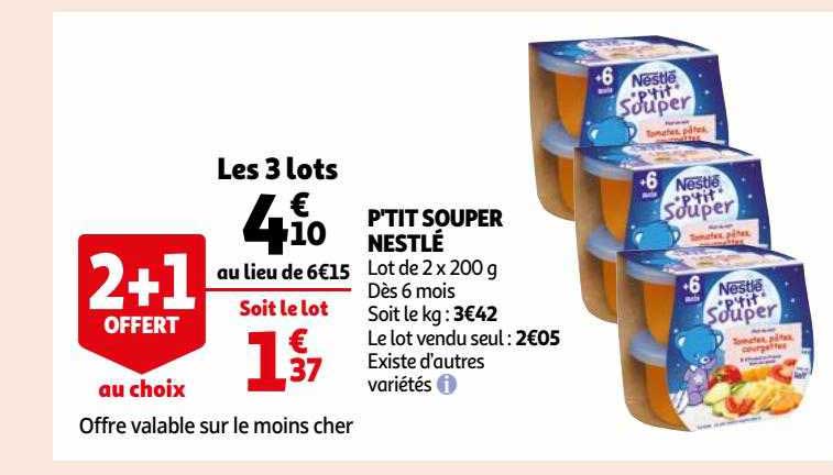 p'tit souper nestlé