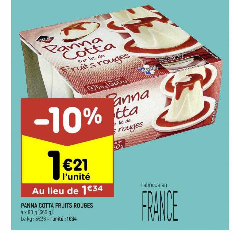 panna cotta fruits rouges