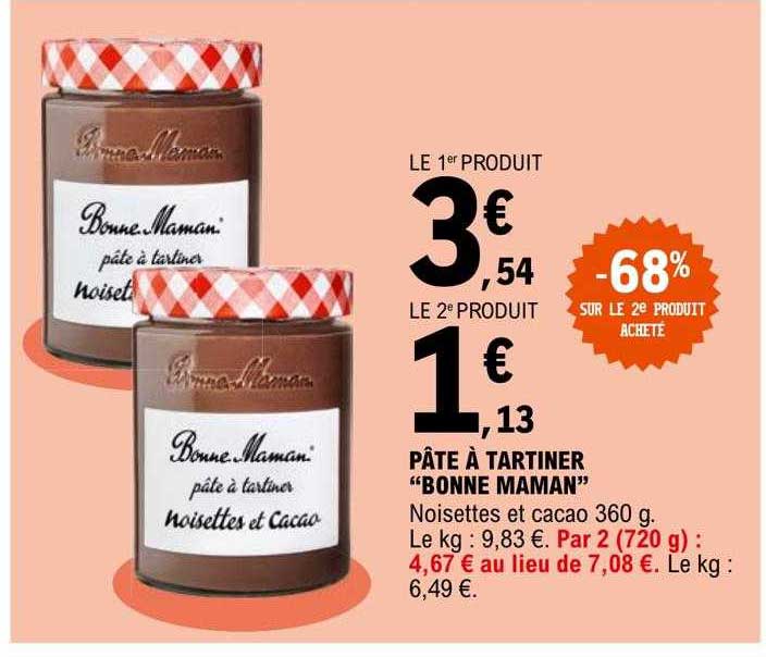 pâte à tartiner "bonne maman"