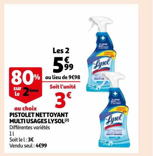 Pistolet Nettoyant Multi Usages Lysol