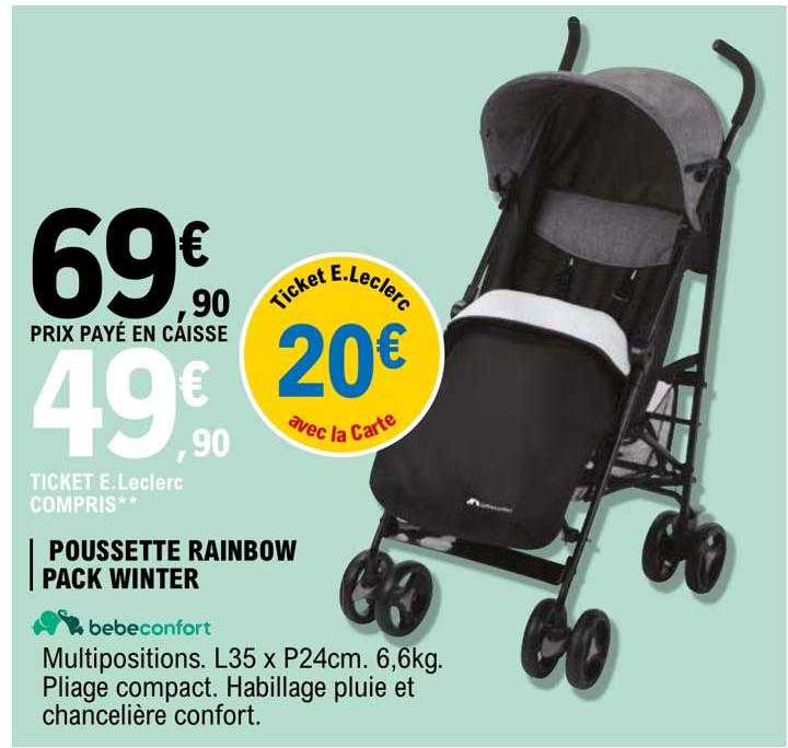poussette rainbow pack winter bébé confort