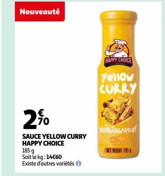sauce yellow curry happy choice